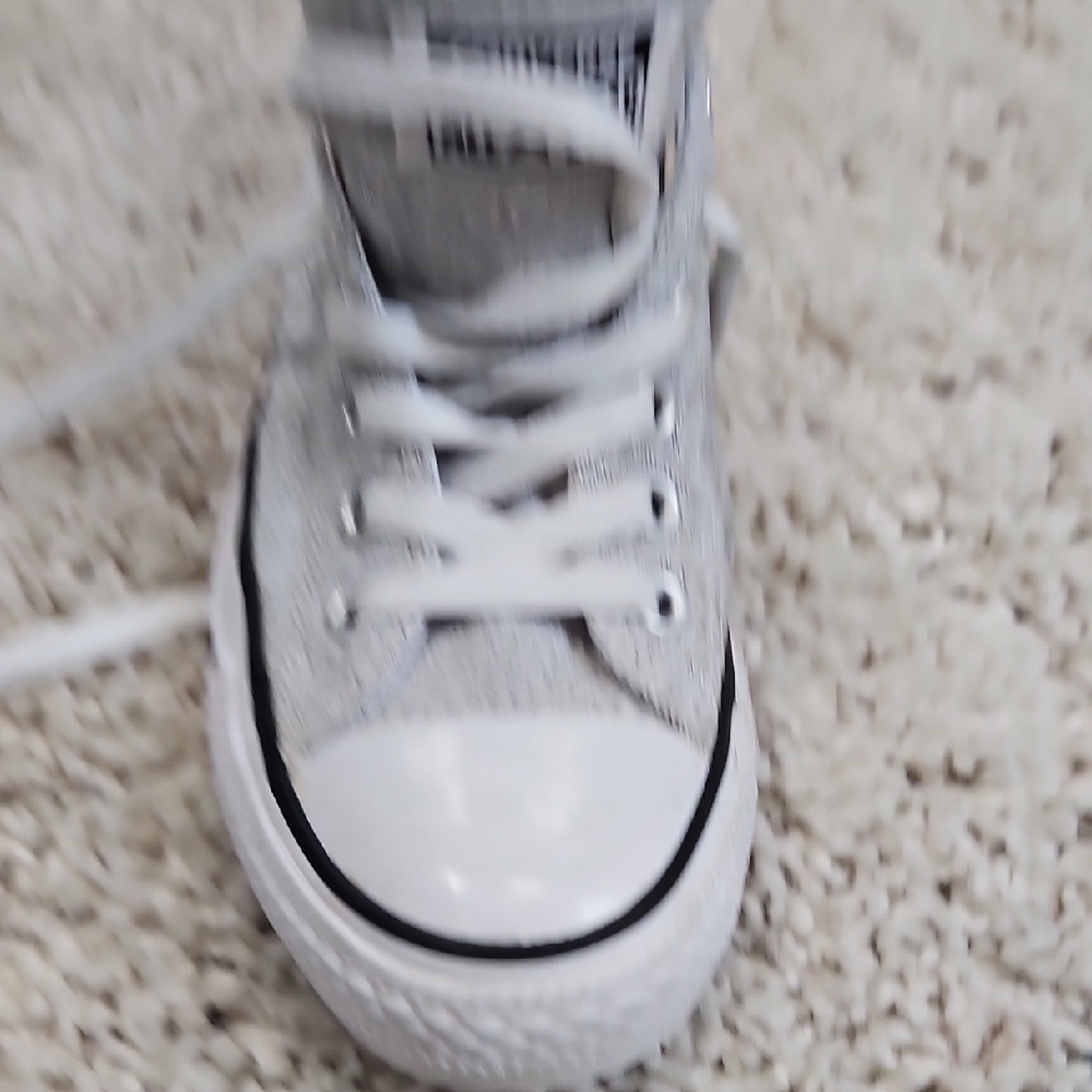 Casual Gray and White Women's Sneakers - Picture 10 of 14